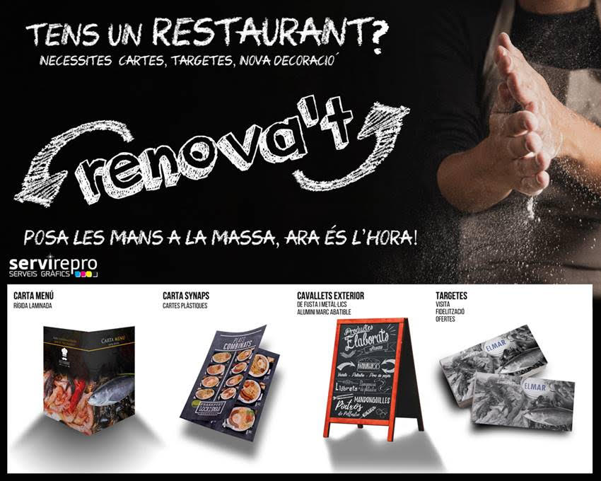 cartelleria disseny restaurant renovació